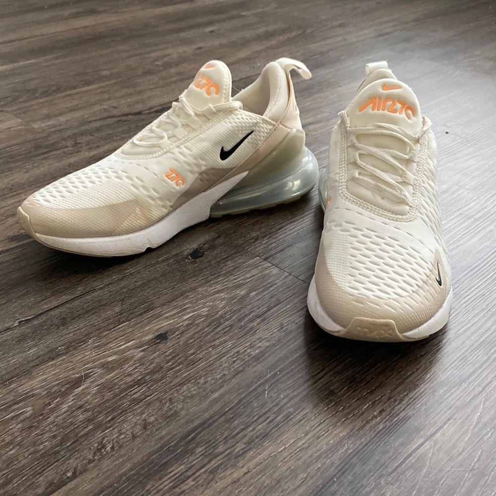 Nike Air Max Cream and White Shoes